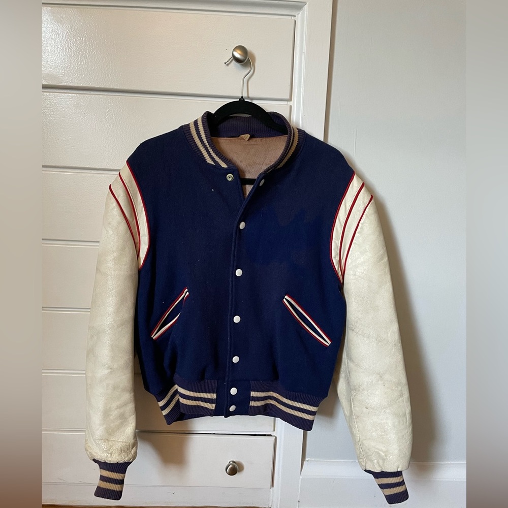 vintage 60s varsity football jacket